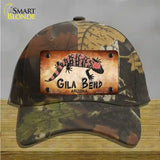 Gila Bend Gila Monster Novelty License Plate Hat Cotton / Camoflauge