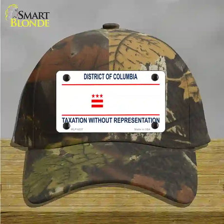 Taxation Without Representation Novelty License Plate Hat Cotton / Camoflauge