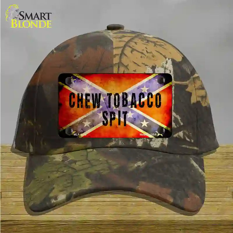 Chew Tobacco Spit Novelty License Plate Hat Cotton / Camoflauge