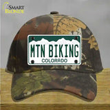 Mtn Biking Colorado Novelty License Plate Hat Cotton / Camoflauge