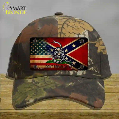 American Confederate Dont Tread Novelty License Plate Hat Cotton / Camoflauge