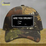 Are You Drunk Novelty License Plate Hat Cotton / Camoflauge