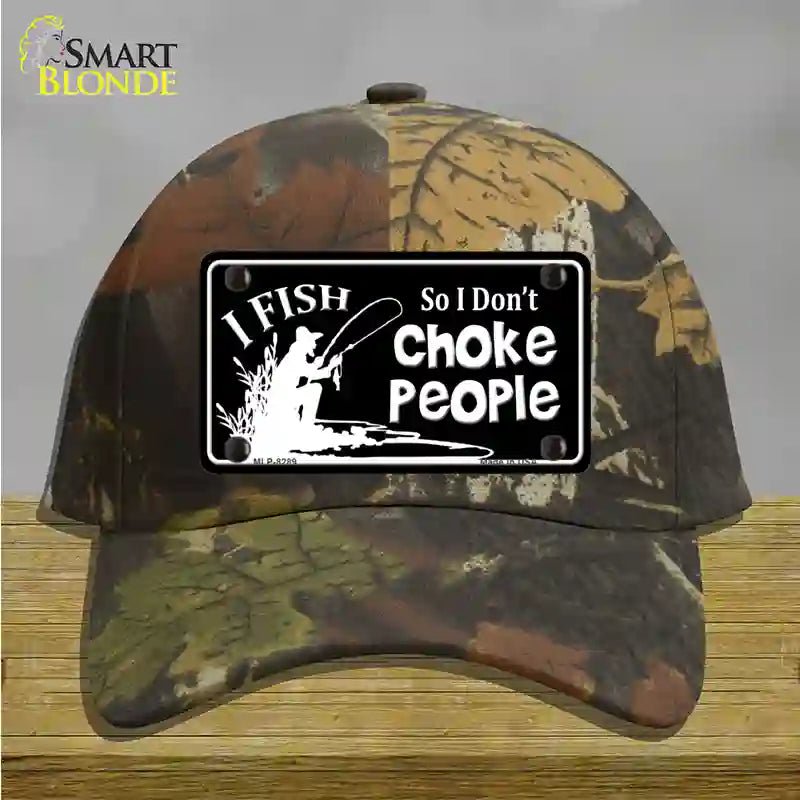 Dont Choke People Novelty License Plate Hat Cotton / Camoflauge