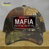 Insured By Mafia Novelty License Plate Hat Cotton / Camoflauge