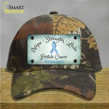 Prostate Ribbon Novelty License Plate Hat Cotton / Camoflauge