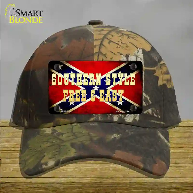 Southern Style Novelty License Plate Hat Cotton / Camoflauge