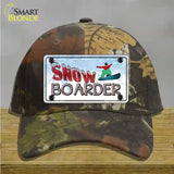 Snow Boarder Novelty License Plate Hat Cotton / Camoflauge