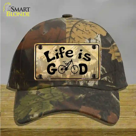 Life Is Good Novelty License Plate Hat Cotton / Camoflauge