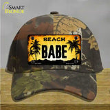 Beach Babe Novelty License Plate Hat Cotton / Camoflauge