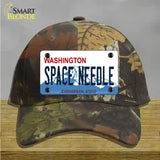 Space Needle Washington Novelty License Plate Hat Cotton / Camoflauge