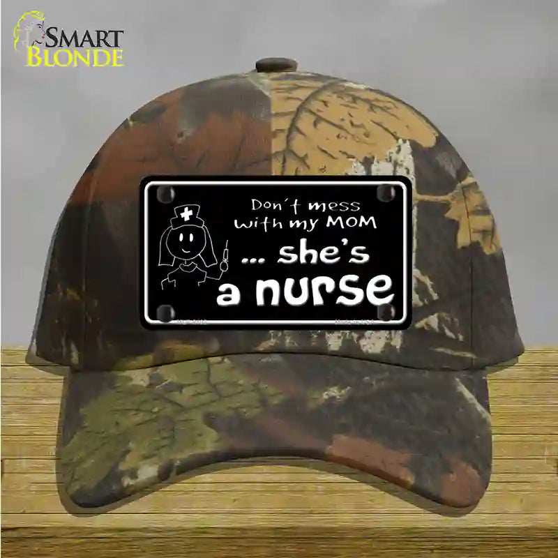 Dont Mess With My Mom Novelty License Plate Hat Cotton / Camoflauge