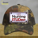 Nursing Student Novelty License Plate Hat Cotton / Camoflauge