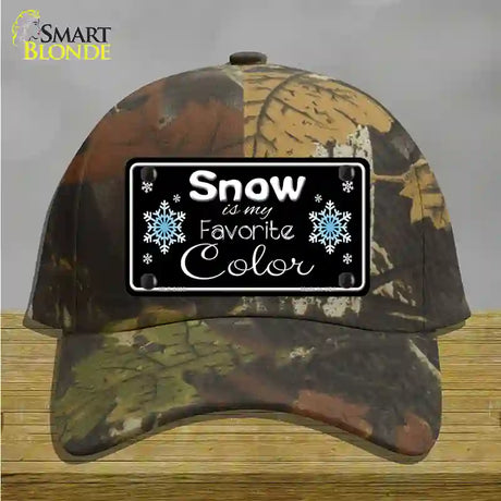 Snow Is My Favorite Color Novelty License Plate Hat Cotton / Camoflauge