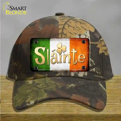 Slainte Novelty License Plate Hat Cotton / Camoflauge