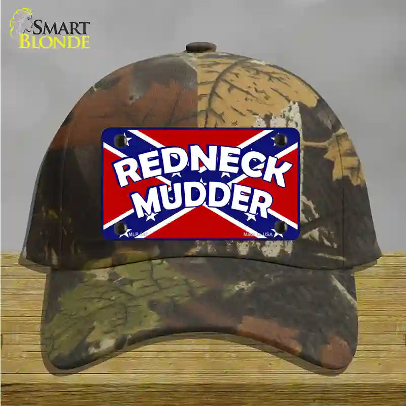 Redneck Mudder Novelty License Plate Hat Cotton / Camoflauge