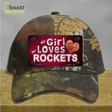 This Girl Loves Her Rockets Novelty License Plate Hat Cotton / Camoflauge