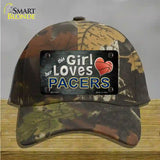 This Girl Loves Her Pacers Novelty License Plate Hat Cotton / Camoflauge