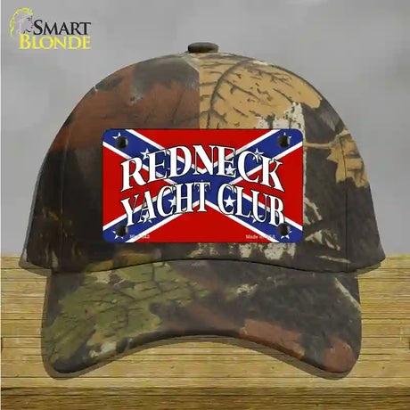 Redneck Yacht Club Novelty License Plate Hat Cotton / Camoflauge