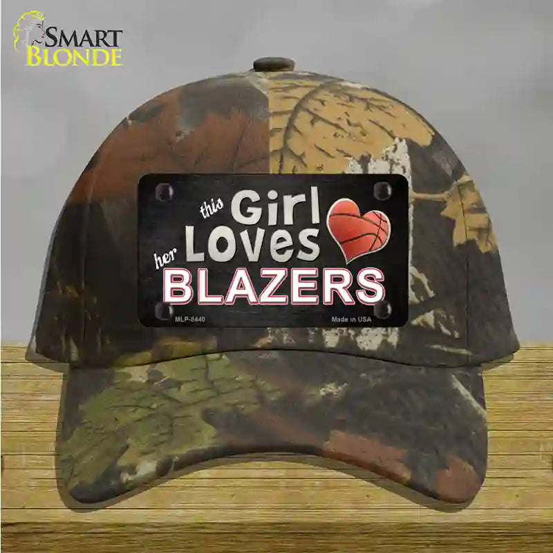 This Girl Loves Her Blazers Novelty License Plate Hat Cotton / Camoflauge