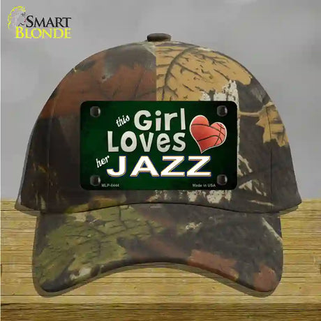 This Girl Loves Her Jazz Novelty License Plate Hat Cotton / Camoflauge