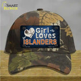 This Girl Loves Her Islanders Novelty License Plate Hat Cotton / Camoflauge