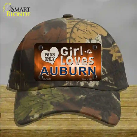 This Girl Loves Auburn Novelty License Plate Hat Cotton / Camoflauge