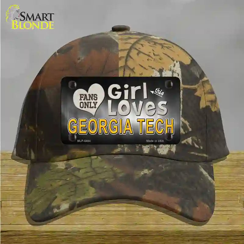 This Girl Loves Georgia Tech Novelty License Plate Hat Cotton / Camoflauge