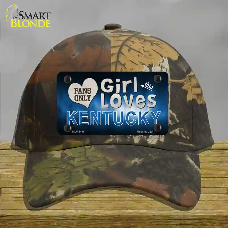 This Girl Loves Kentucky Novelty License Plate Hat Cotton / Camoflauge