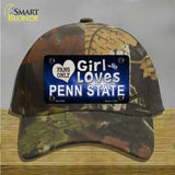 This Girl Loves Penn State Novelty License Plate Hat Cotton / Camoflauge