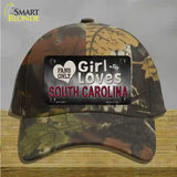 This Girl Loves South Carolina Novelty License Plate Hat Cotton / Camoflauge