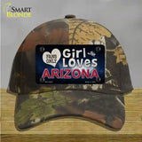 This Girl Loves Arizona Novelty License Plate Hat Cotton / Camoflauge