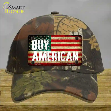 Buy American Novelty License Plate Hat Cotton / Camoflauge