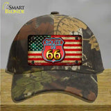 American Route 66 Neon Novelty License Plate Hat Cotton / Camoflauge