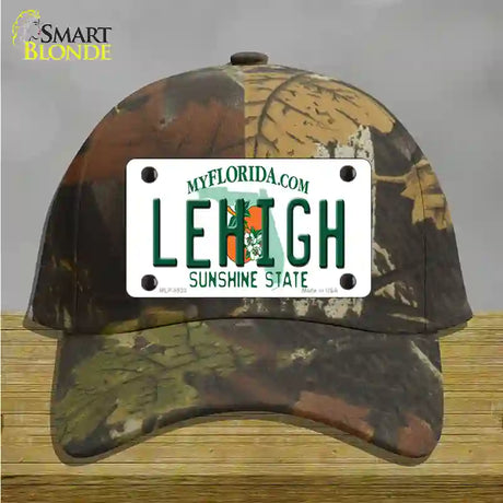 Lehigh FL Novelty License Plate Hat Cotton / Camoflauge