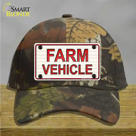 Farm Vehicle Novelty License Plate Hat Cotton / Camoflauge