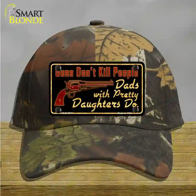 Guns Dont Kill People Novelty License Plate Hat Cotton / Camoflauge