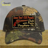 Guns Dont Kill People Novelty License Plate Hat Cotton / Camoflauge