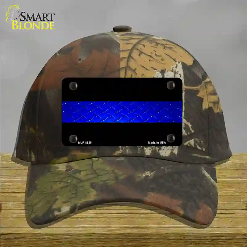 Police Diamond Thin Blue Line Novelty License Plate Hat Cotton / Camoflauge