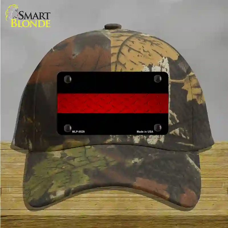 Fire Diamond Thin Red Line Novelty License Plate Hat Cotton / Camoflauge