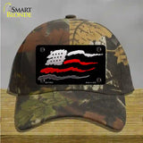 Thin Red Line Flag Novelty License Plate Hat Cotton / Camoflauge