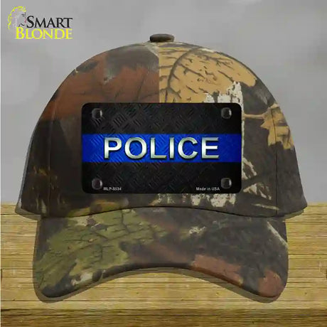 Police Thin Blue Line Novelty License Plate Hat Cotton / Camoflauge