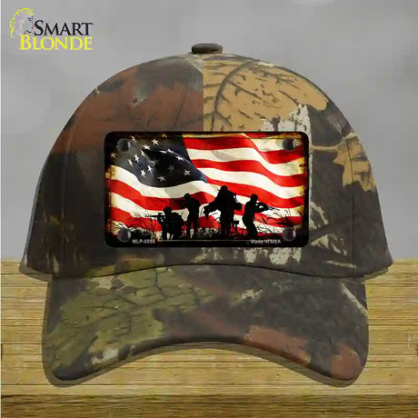 American Freedom Fighters Novelty License Plate Hat Cotton / Camoflauge