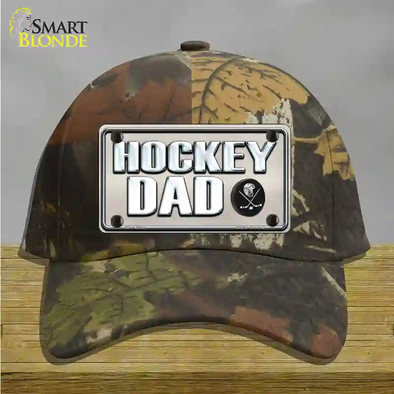 Hockey Dad Novelty License Plate Hat Cotton / Camoflauge