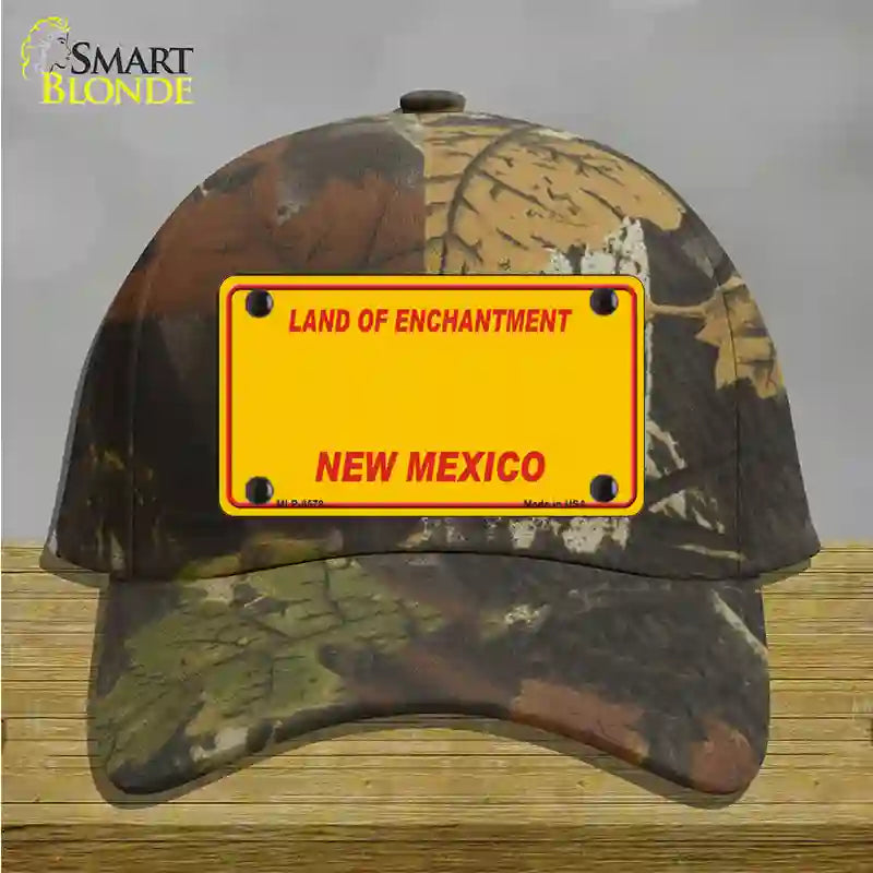 New Mexico Yellow Novelty License Plate Hat Cotton / Camoflauge