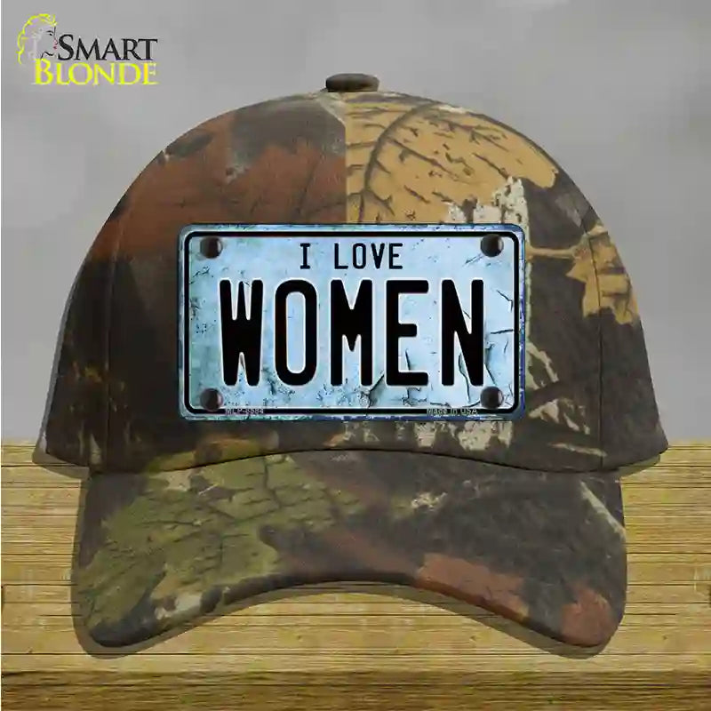 I Love Women Novelty License Plate Hat Cotton / Camoflauge