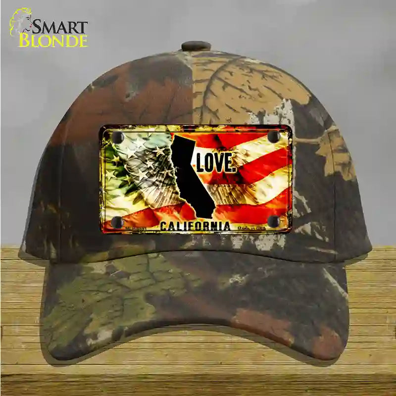 California Love Novelty License Plate Hat Cotton / Camoflauge