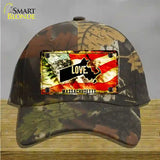 Massachusetts Love Novelty License Plate Hat Cotton / Camoflauge