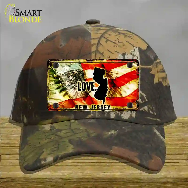 New Jersey Love Novelty License Plate Hat Cotton / Camoflauge