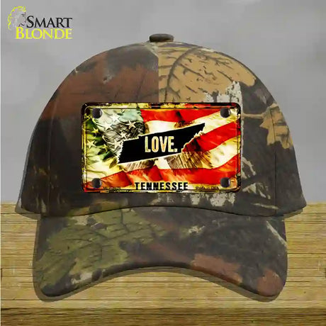 Tennessee Love Novelty License Plate Hat Cotton / Camoflauge