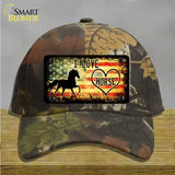 I Love My Horse Novelty License Plate Hat Cotton / Camoflauge